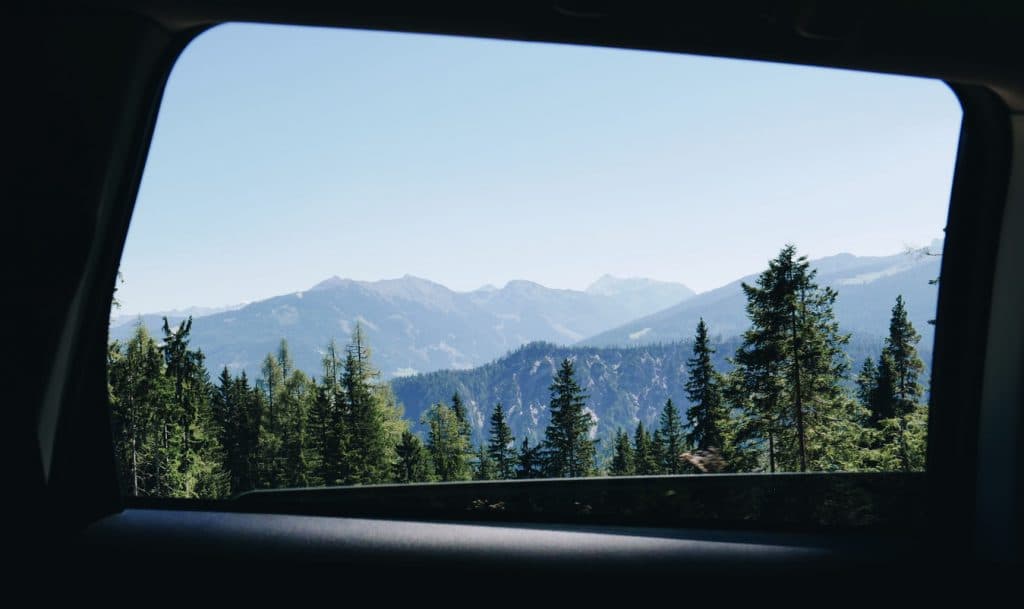 Vue d ela montagne depuis le modèle confort